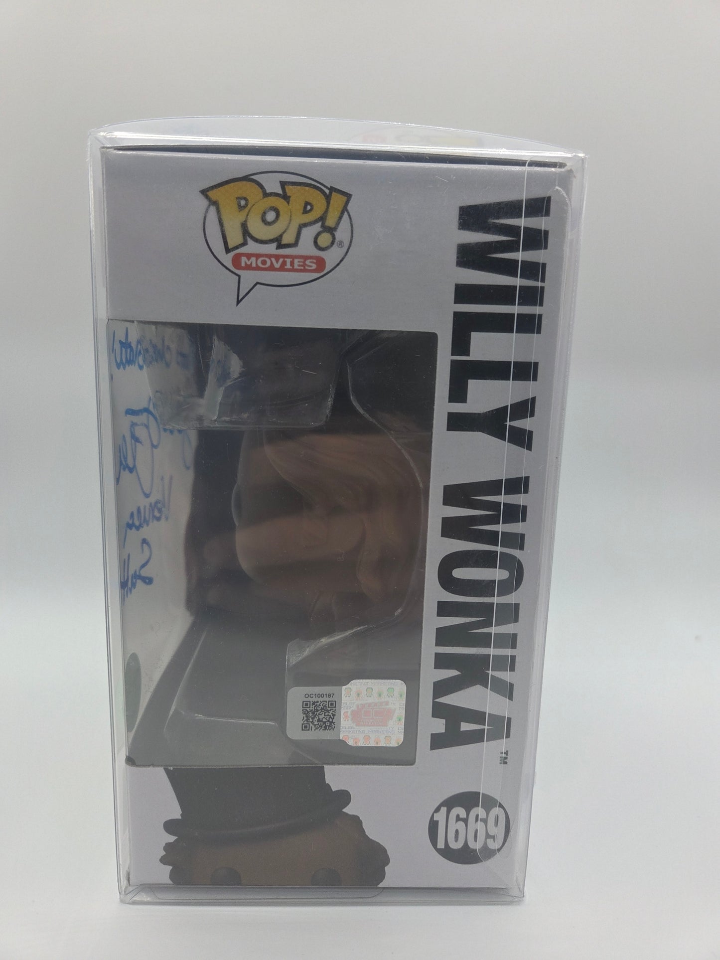 Julie Dawn Cole Signed & Quoted Willy Wonka Funko Pop with COA
