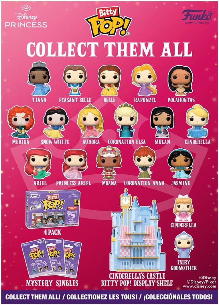 Funko Bitty Pop! Countdown Calendar: Disney Princess - Disney Princesses - Advent Calendar - 24 Days Of Surprise