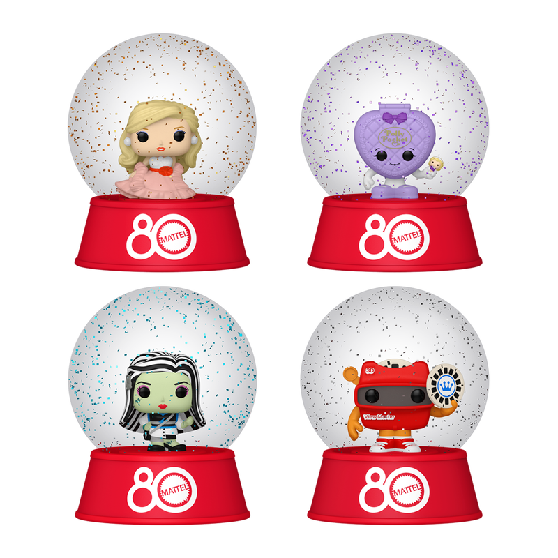 Retro Toys (Mattel 80th) Snow Globes
