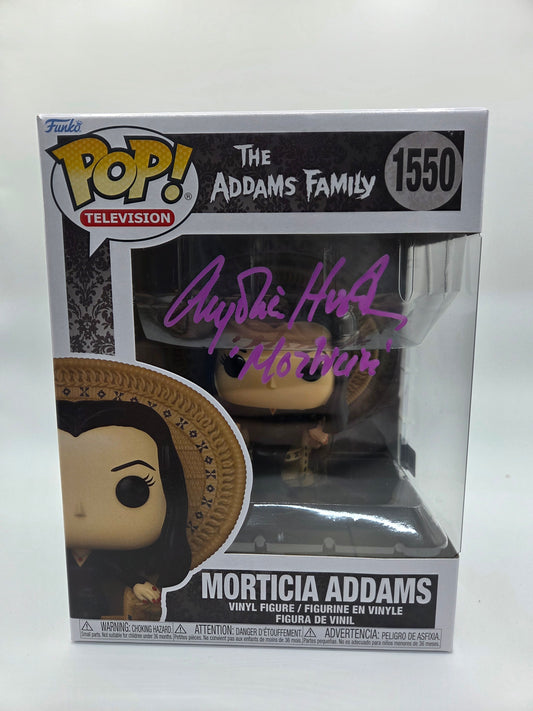 Anjelica Huston Signed Funko Pop! #1550 Morticia Addams Addams Family COA
