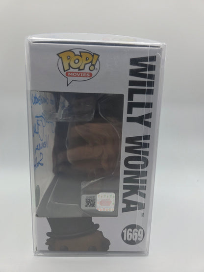 Julie Dawn Cole Signed & Quoted Willy Wonka Funko Pop with COA