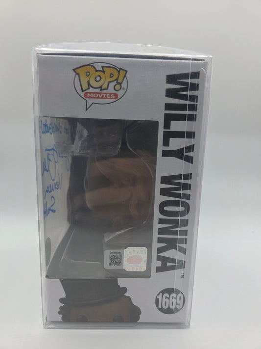 Julie Dawn Cole Signed & Quoted Willy Wonka Funko Pop with COA