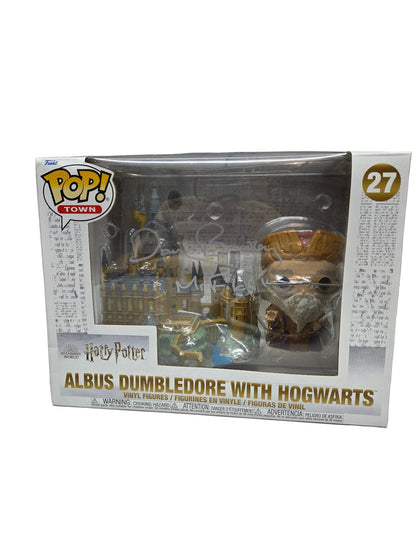 David Bradley Signed - Albus dumbledore with Hogwarts MCM COA