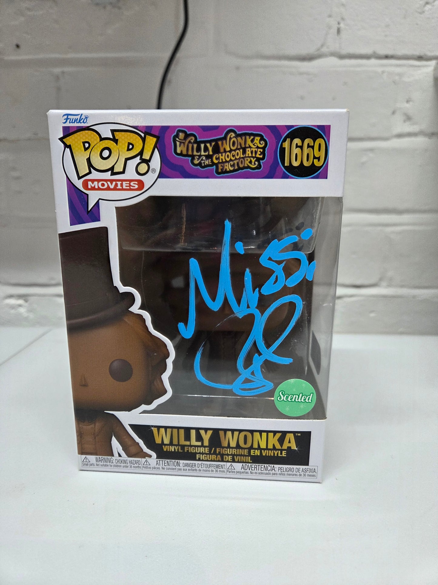Funko Pop! Willy Wonka #1669 Missi Pyle Signed SWAU COA Scented