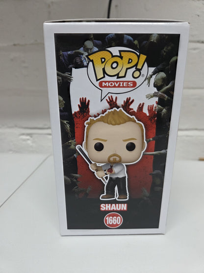 Signed Simon Pegg (Black light pen) Funko POP! Shaun - Chase - With SWAU COA
