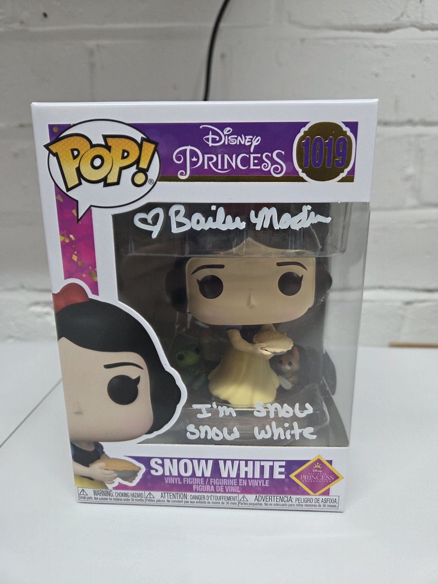 Signed Bailee Madison Funko POP! Disney - Snow White - SWAU COA