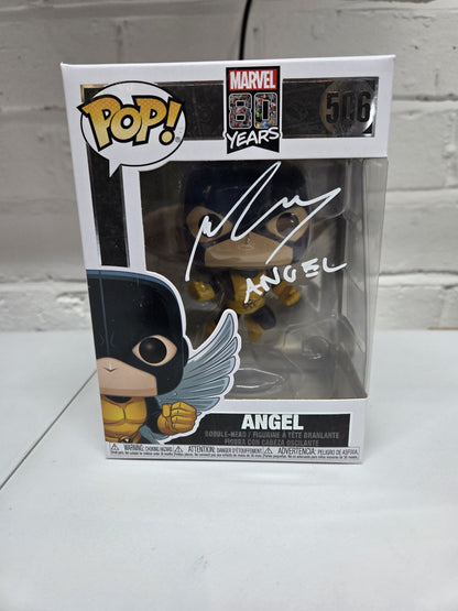 Signed Ben Hardy Funko POP! Marvel - Angel - With SWAU COA