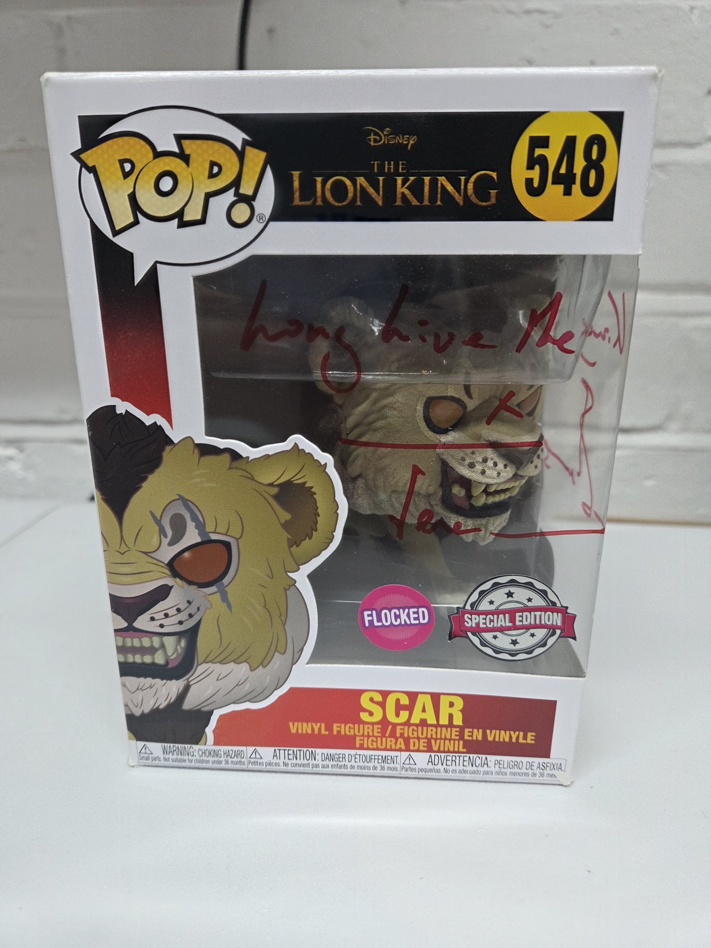 Signed Jeremy Irons Funko POP! Disney - Scar - With SAWU COA