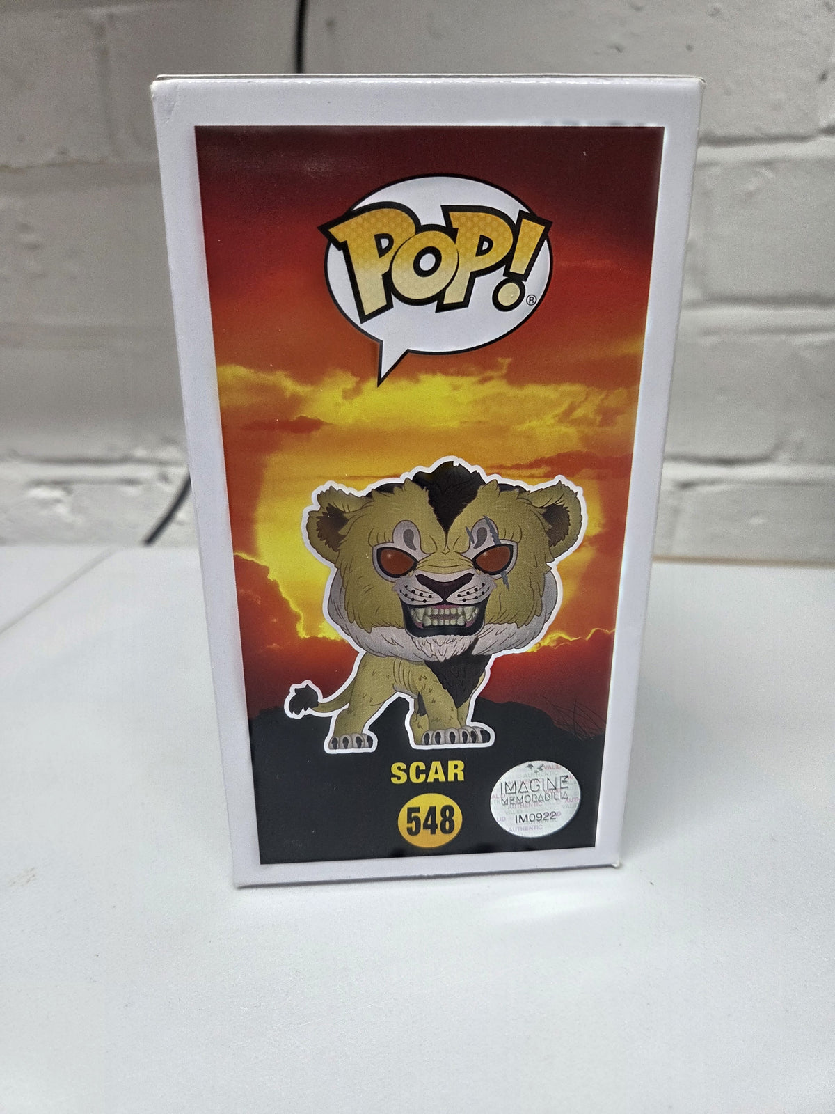 Signed Jeremy Irons Funko POP! Disney - Scar - With SAWU COA