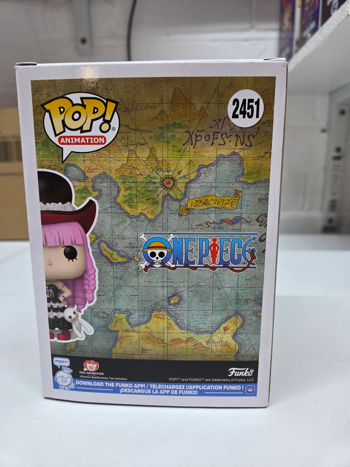 One Piece Perona 2451 Funko Pop CHASE, 1 of 72 With Card Mystery Box! *IN HAND*