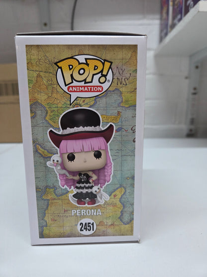 One Piece Perona 2451 Funko Pop CHASE, 1 of 72 With Card Mystery Box! *IN HAND*
