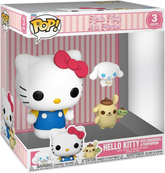Funko Pop!Jumbo&Buddies: Sanrio - Hello Kitty/Cinnamoroll/Pompompurin, 3-Pk