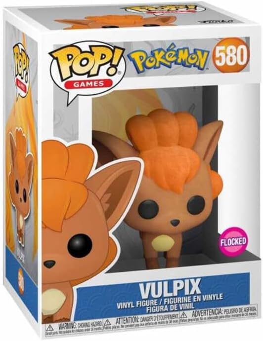 Funko POP! Games- Pokemon - Vulpix (Flocked)