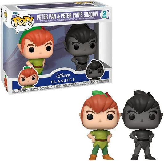Funko Disney Peter Pan Pack 2 Pop! Vinyl Figures Peter Pan w/Shadow