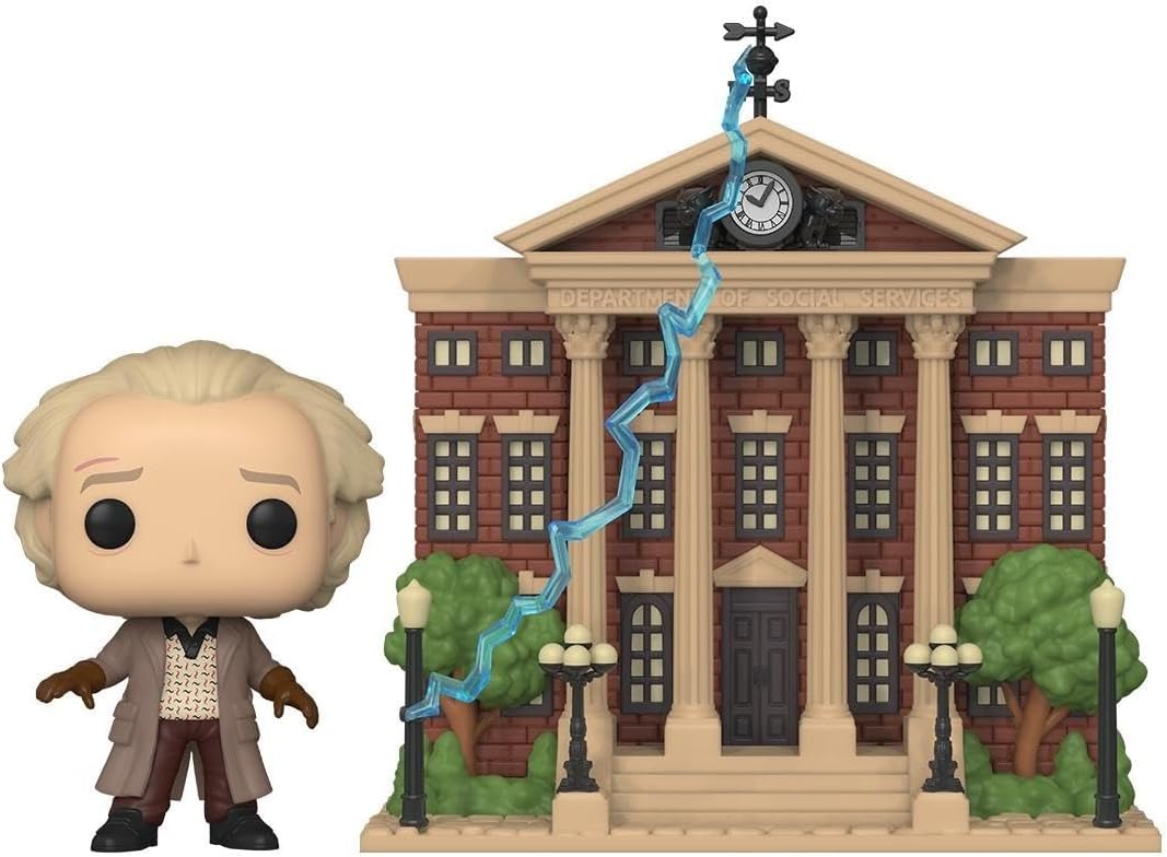 Funko POP! Town: BTTF - Dr. Emmett Brown - Doc With Clock Tower