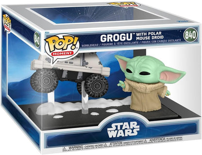 Funko POP! Moments: Star Wars - The Mandalorian and Grogu - Grogu with Polar Mouse Droid