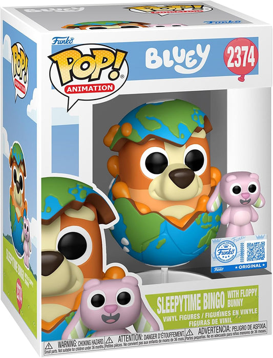 Funko POP! & Buddy: Bluey - Sleepytime Bingo with Floppy Bunny