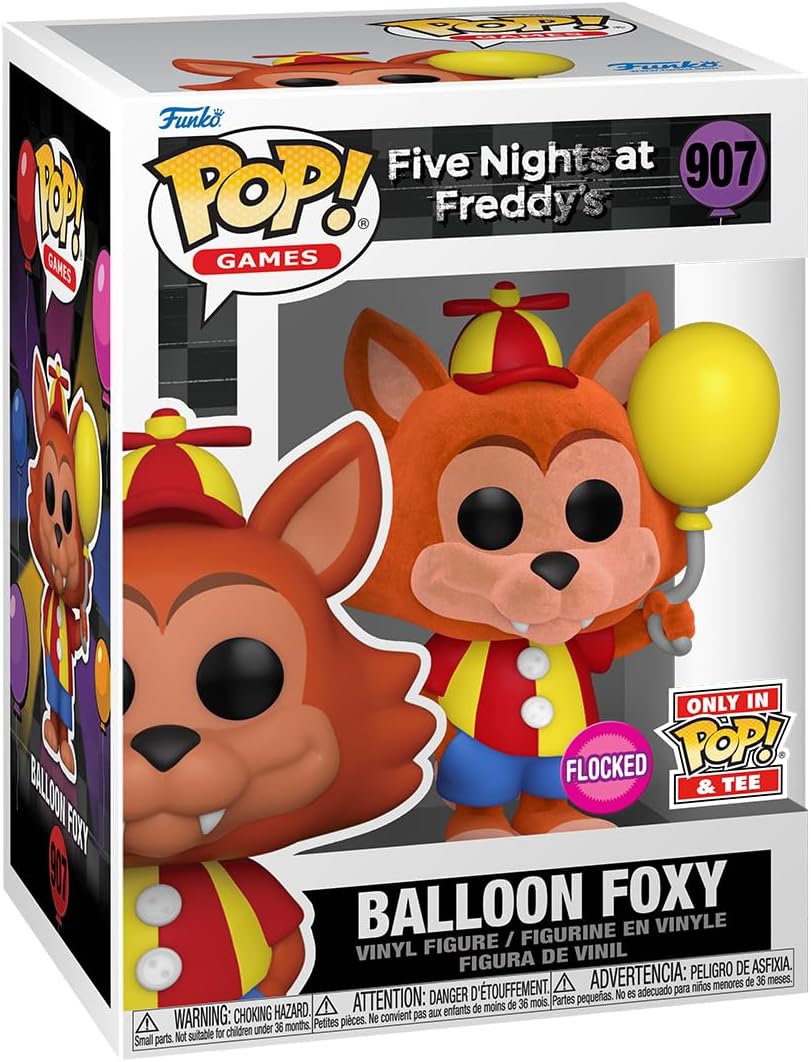 Funko Pop! & Tee: Five Nights At Freddy's - Balloon Foxy - Flocked