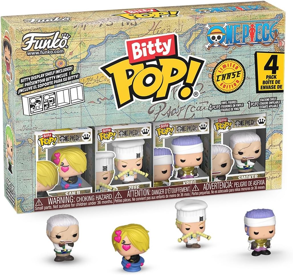 Funko Bitty POP! 4 Pack: One Piece - Sanji, Zeff