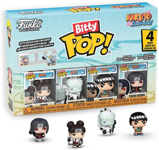 Funko Bitty POP! 4 Pack: Naruto Shippuden - Battles - Tenten, Madara (6th Paths), Might Guy, Mystery Mini Figure