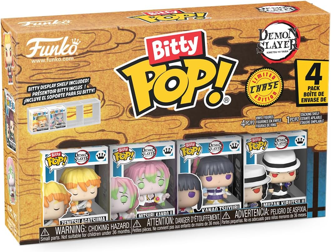 Funko Bitty POP! 4 Pack: Demon Slayer - Zenitsu, Mitsuri, Kanao and mystery figure - Limited Chase Edition