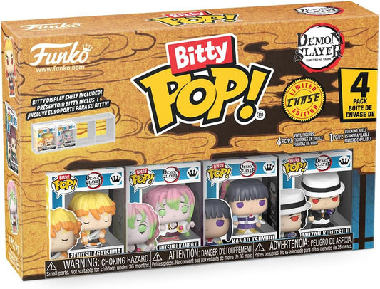 Funko Bitty POP! 4 Pack: Demon Slayer - Zenitsu, Mitsuri, Kanao and mystery figure - Limited Chase Edition