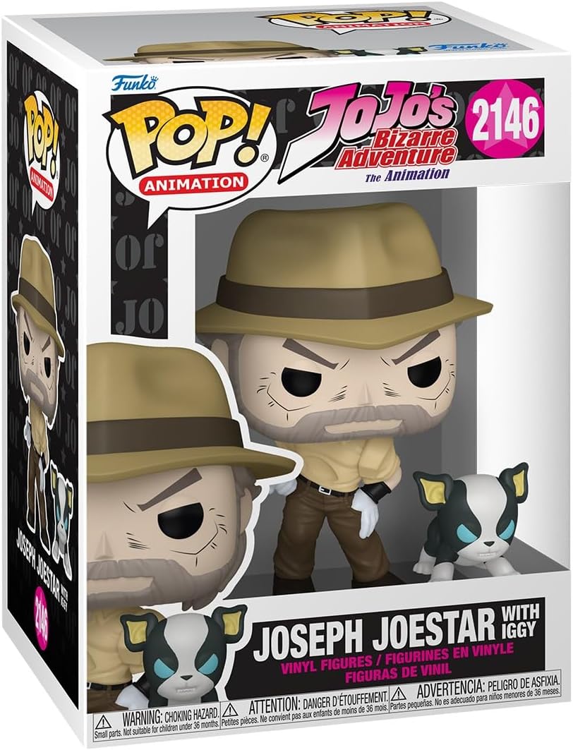 Funko POP! Animation: JoJo's Bizarre Adventure - Joseph Joestar with Iggy