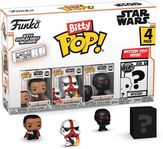 Funko Bitty POP! Star Wars: The Mandalorian - Moff Gideon - Incinerator Stormtrooper - Dark Trooper and a mystery figure