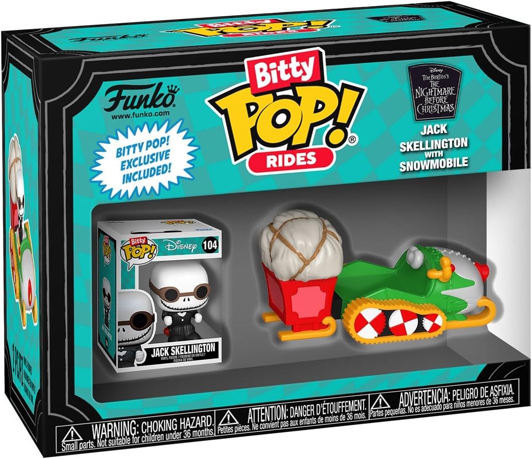 Bitty Pop! Rides Jack Skellington with Snowmobile
