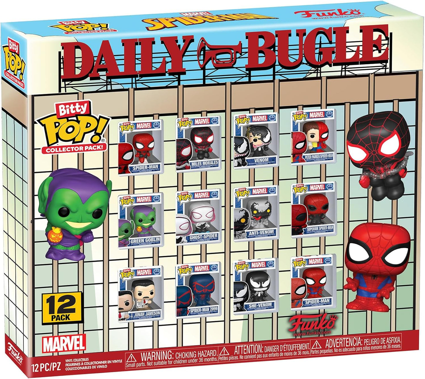 Funko Bitty Pop! Marvel: Spider-Man - Daily Bugle - 12 pack