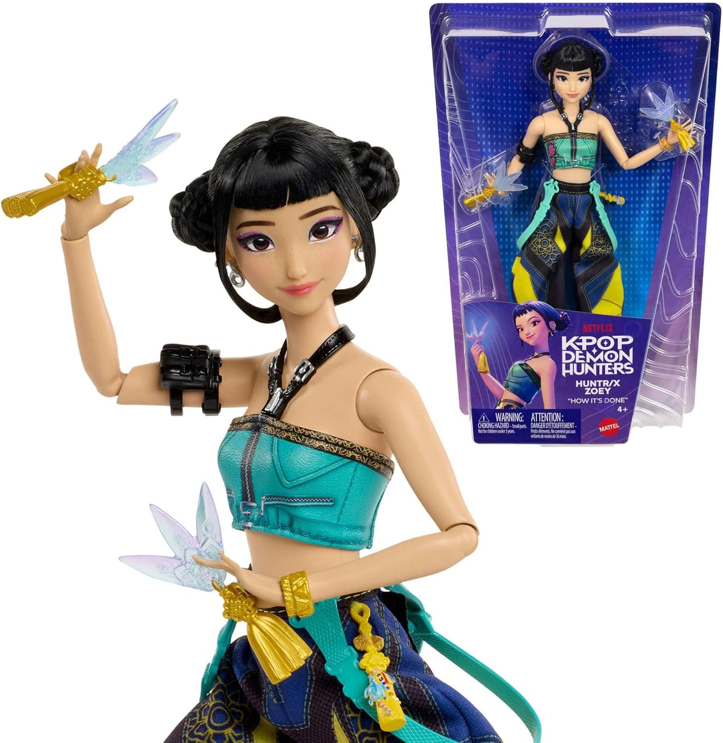 Mattel KPop Demon Hunters HUNTR/X Zoey Fashion Doll