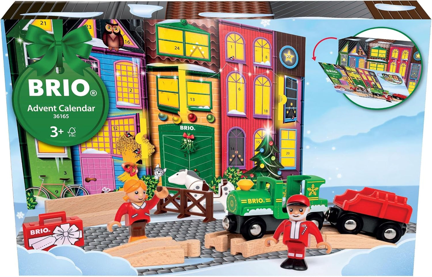 Ravensburger BRIO World - 36165 Advent Calendar (2026) | Train Set Accessory for Kids Aged 3 Years Up Compatible with all BRIO Railway Sets & Accessories