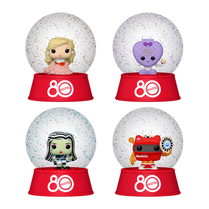 Retro Toys (Mattel 80th) Snow Globes