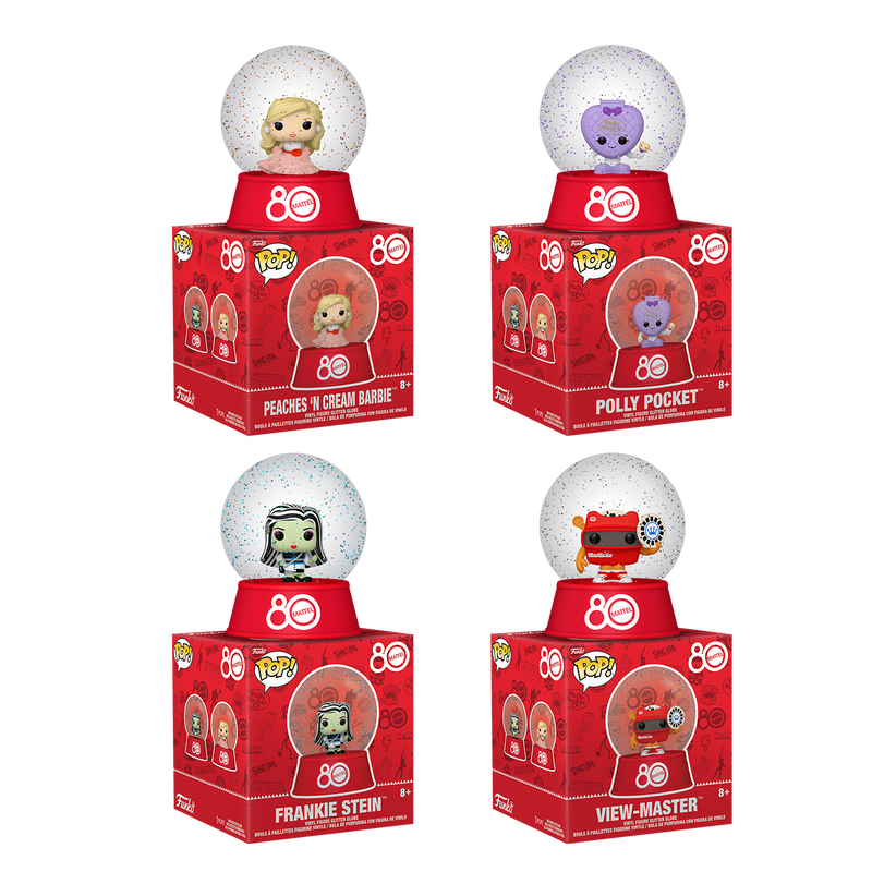 Retro Toys (Mattel 80th) Snow Globes