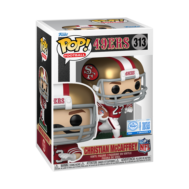 Funko Pop! NFL - Christian McCaffrey (Red & White Uniform)