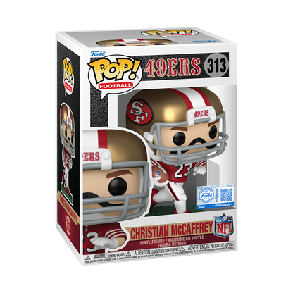 Funko Pop! NFL - Christian McCaffrey (Red & White Uniform)
