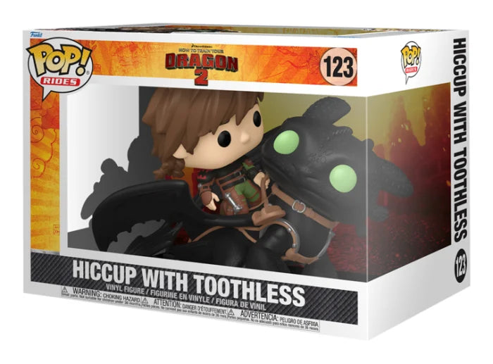 How To Train Your Dragon 2 - Hiccup with Toothless #123 - Funko Pop Rides Vinyl