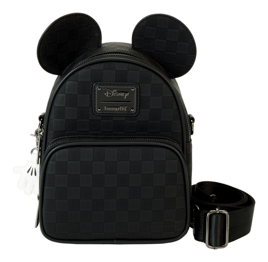 Loungefly - Mickey Ear Evergreen Crossbody Bag (Black)