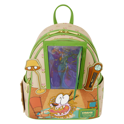 Loungefly - Courage the Cowardly Dog Lenticular Mini Backpack