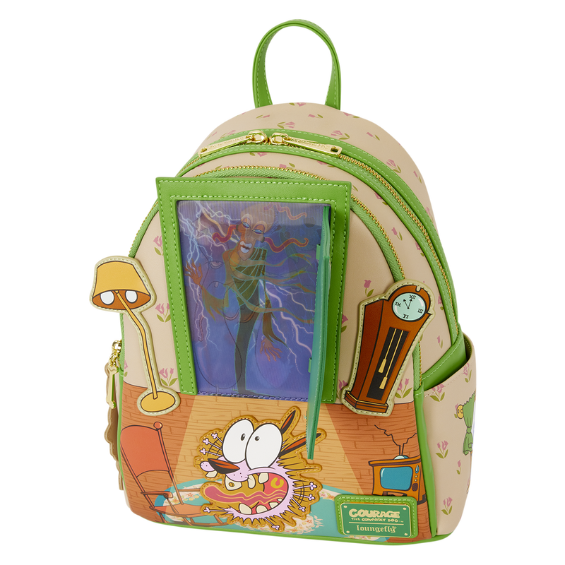 Loungefly - Courage the Cowardly Dog Lenticular Mini Backpack