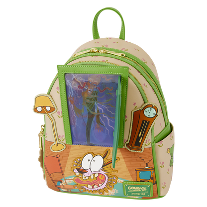 Loungefly - Courage the Cowardly Dog Lenticular Mini Backpack