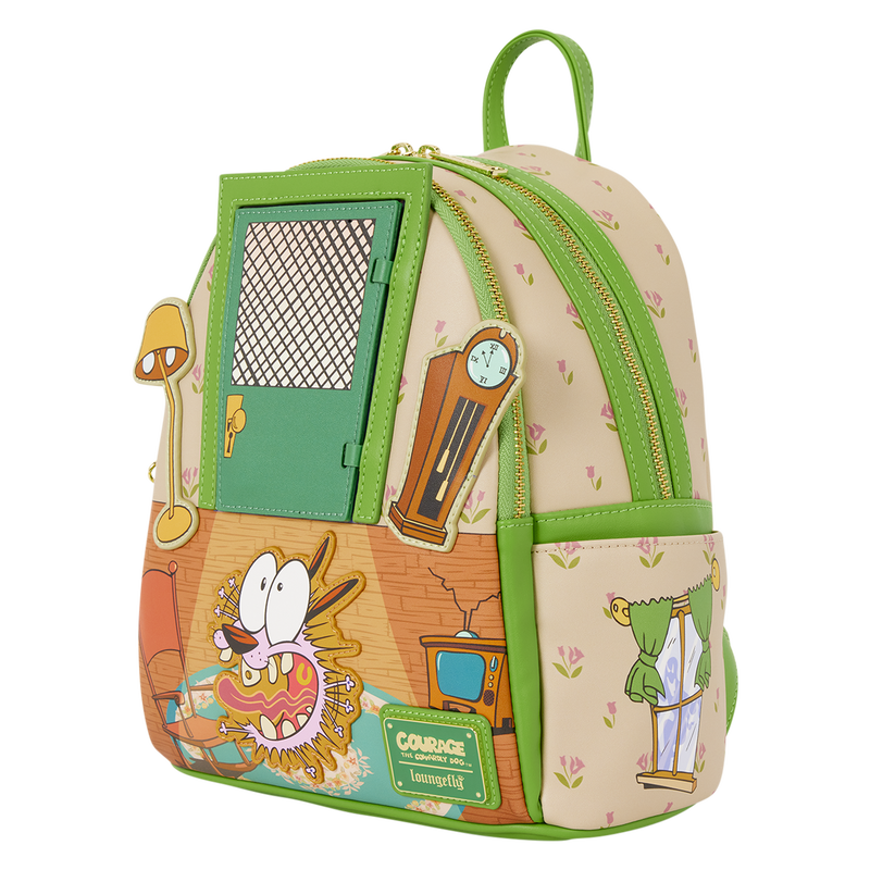 Loungefly - Courage the Cowardly Dog Lenticular Mini Backpack