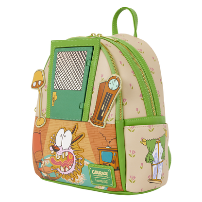 Loungefly - Courage the Cowardly Dog Lenticular Mini Backpack