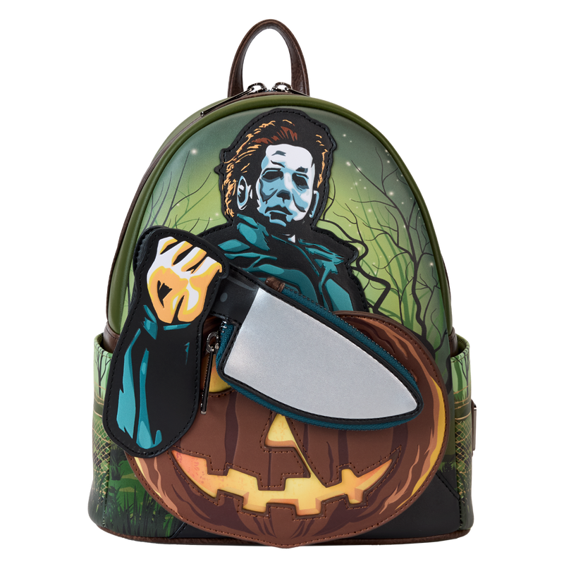 Loungefly - Halloween Michael Myers Pumpkin Glow Mini Backpack With Coin Bag