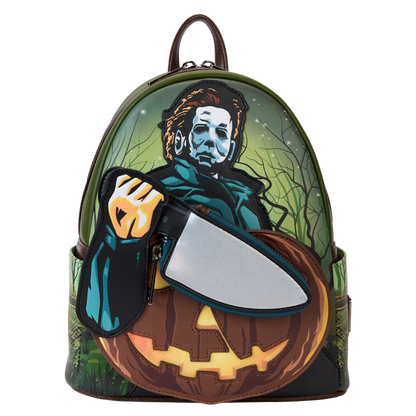 Loungefly - Halloween Michael Myers Pumpkin Glow Mini Backpack With Coin Bag