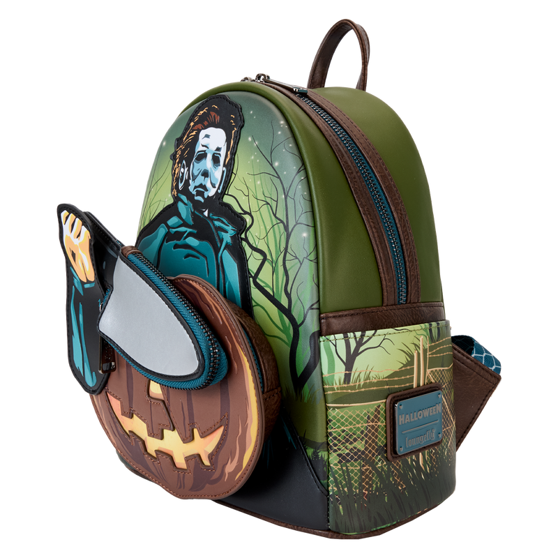 Loungefly - Halloween Michael Myers Pumpkin Glow Mini Backpack With Coin Bag