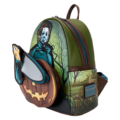Loungefly - Halloween Michael Myers Pumpkin Glow Mini Backpack With Coin Bag