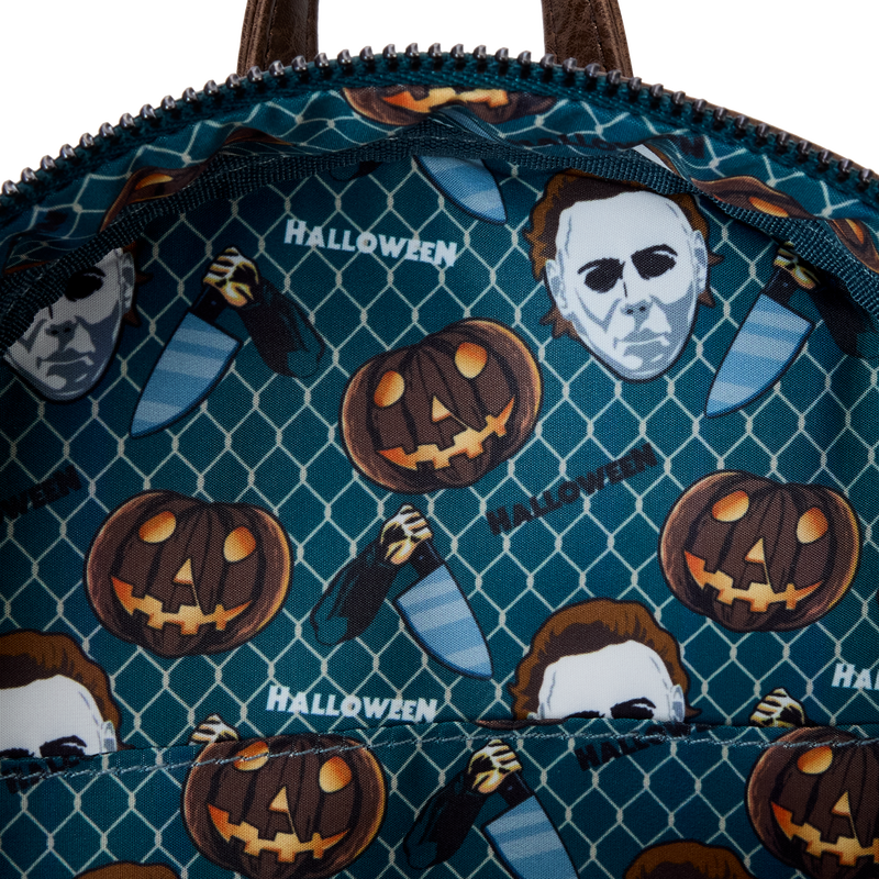 Loungefly - Halloween Michael Myers Pumpkin Glow Mini Backpack With Coin Bag