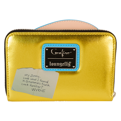 Loungefly - Coraline 15th Anniversary Laika Doll Metallic Cosplay Zip Around Wallet