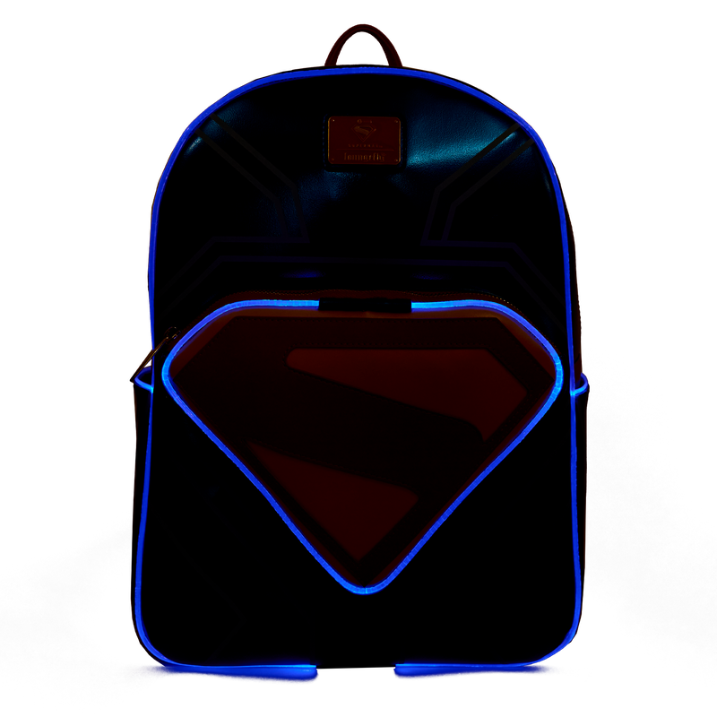 Loungefly - Superman Light Up Glow Full-Size Backpack